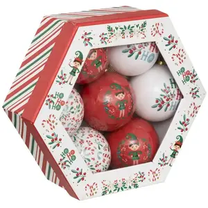 Feeric Light & Christmas Déco de sapin Coffret 7 Boules de Noël D 7.5 cm