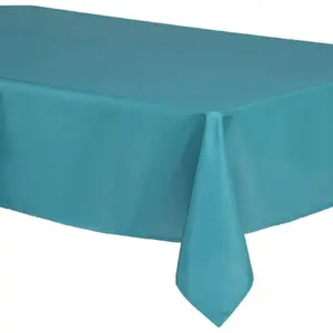 Comparateur de prix : ATMOSPHERA Créateur d'intérieur - Nappe Antitache Unie 150x300cm Bleu Canard