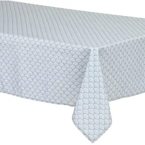 Comparateur de prix : ATMOSPHERA Créateur d'intérieur - Nappe Antitache Imprimée Livia 150x300cm Gris