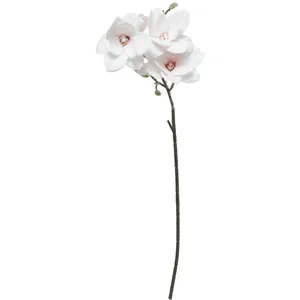 FEERIC LIGHTS & CHRISTMAS Branche décorative spéciale fêtes Magnolia rose enneigé H 88 cm pas cher