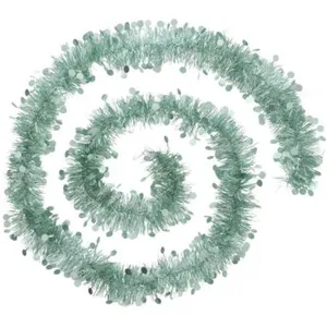 Feeric Light & Christmas Guirlande de Noël large 10 cm Vert amande avec pastilles Longueur 2 mètresVendu parcarrefour