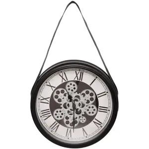 Comparateur de prix : ATMOSPHERA 3S. x Home Horloge avec lanière Peter D40cm noir et blanc