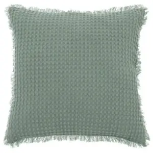Comparateur de prix : ATMOSPHERA Créateur d'intérieur - Coussin Nid d'Abeille Widdy 45x45cm Vert Céladon