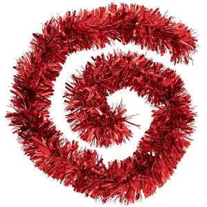 Feeric Light & Christmas Guirlande de Noël BOA large 15 cm Rouge 2 tons Longueur 2 mètres pas cher