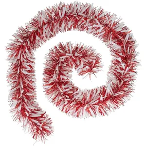 Comparateur de prix : Feeric Light & Christmas Guirlande de Noël BOA large 15 cm Rouge et Blanc Longueur 2 mètres