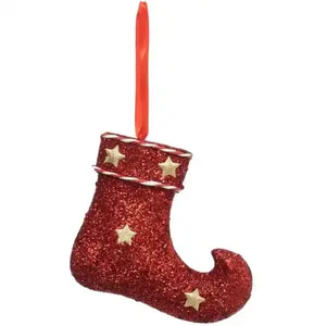 FÉÉRIC LIGHTS AND CHRISTMAS Sdn plf botte rge paill 16CM - Atmosphera créateur d'intérieur pas cher