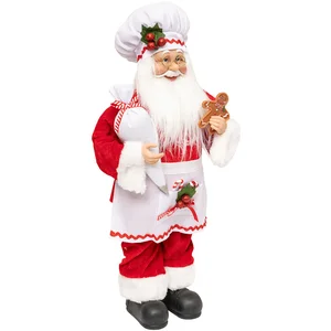 Père Noël en habit de Patissier H 45 cm