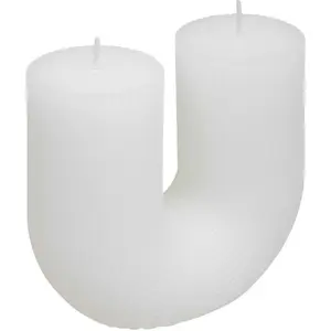 Bougie en U Demi 400g blanc - Atmosphera créateur d'intérieur