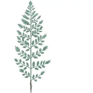 Déco de Noël Branche Verte pailletée H 35 cm - Feeric Christmas pas cher