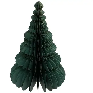 Comparateur de prix : FEERIC LIGHTS & CHRISTMAS Sapin de Noël en papier plié Vert H 30 cm