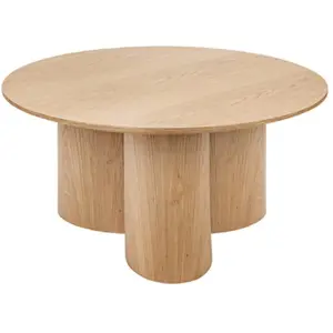 Comparateur de prix : ATMOSPHERA CRÉATEUR D'INTÉRIEUR Table basse aliona bois naturel d80cm WAVY_BLISS