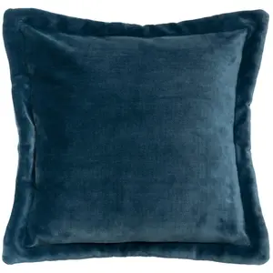 Comparateur de prix : Coussin - ATMOSPHERA - Cuddly - Bleu égéen - 53x53 cm - Déhoussable