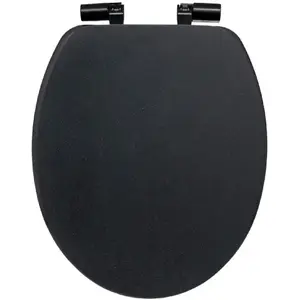 Abattant WC - FIVE - Onyx - Noir - Universel - Accessoires de salle de bain pas cher