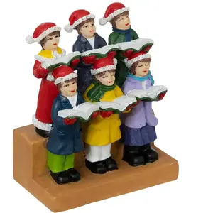 Accessoire pour Village de Noël - Chorale 6 Figurines SantonsVendu paramazon