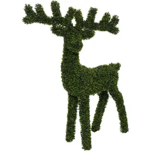 Déco extérieure Renne lumineux 300 LED Blanc Chaud H 135 cm