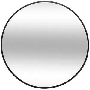 Miroir rond "Alice" D38cm noir - Atmosphera createur d'interieur - Noir pas cher