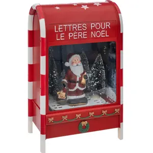 FEERIC LIGHTS & CHRISTMAS Déco de Noël Lumineuse Boîte aux lettres 12 LED Blanc Froid