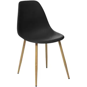 Comparateur de prix : Chaise "Taho" 44cm noir - Atmosphera createur d'interieur - Noir