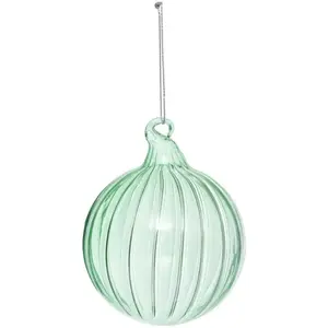 BDN VERRE 80MM STRIE VERT - Atmosphera créateur d'intérieur pas cher