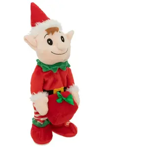 Feeric Light & Christmas Automate de Noël Lutin Fun musical et animé H 38 cm pas cher
