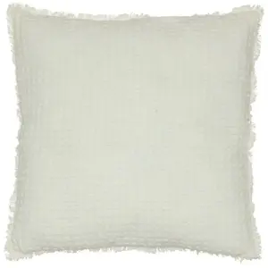 Comparateur de prix : Atmosphera Créateur d'intérieur - Coussin Nid d'Abeille Widdy 45x45cm Blanc