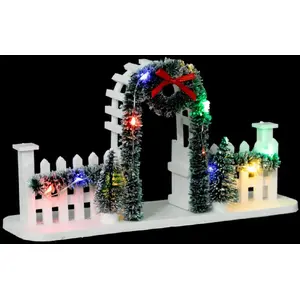 Accessoire pour Village de Noël Arche et Sapins éclairés 12 LEDVendu paramazon