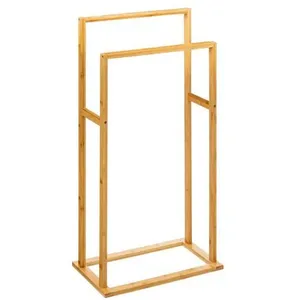 Comparateur de prix : Porte serviettes 2 barres bambou 5five - Naturel