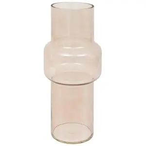 Comparateur de prix : Atmosphera Créateur D'intérieur - Vase en verre Ella H30cm rose clair