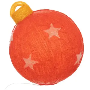 Comparateur de prix : Déco de Noël lumineuse Grande Boule 60 led h 37 cm - Feeric Christmas
