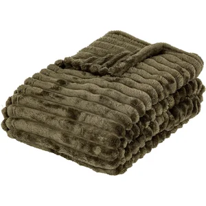 Atmosphera Créateur D'intérieur - Plaid flanelle Mattias 130x170cm pas cher