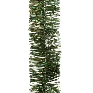 Guirlande de Noël large 5 cm Holographique Longueur 2 mètres pas cher