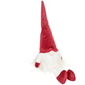 Déco Lumineuse Gnome LED Blanc chaud H 44 cm pas cher