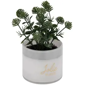 3S. x Home Plante artificielle en pot Tayli BlancVendu parcarrefour