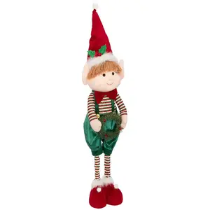 Déco de Noël Lutin filou multicolore téléscopique H maxi 95 cm pas cher