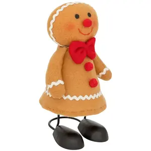 Déco de Noël Personnage sur ressort H 16 cm pas cher