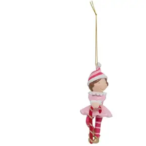 Sujet lutin H.13cm résine assorti - Feeric lights & christmas pas cher