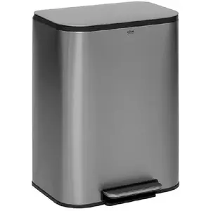 Comparateur de prix : 5five Simply Smart - Poubelle De Cuisine En Métal 50L Inox mat Five
