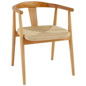 3S. x Home Fauteuil à dîner Yamato hêtre beige pas cher