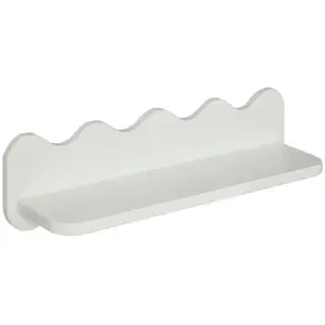 ETAGERE MDF VAGUE SALINA L53 - Atmosphera createur dinterieur - Blanc pas cher