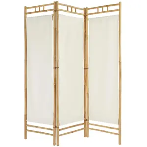 Comparateur de prix : 3S. x Home Paravent Kalel bambou blanc