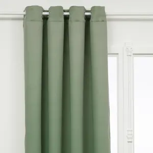 3S. x Home Rideau occultant Odelie vert céladon 135x240cm pas cher
