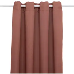 3S. x Home Rideau occultant Odelie terracotta 135x240cm pas cher