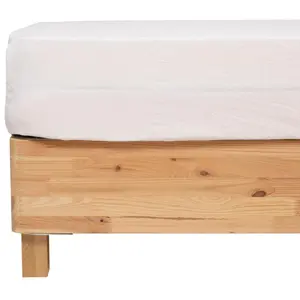 Drap housse Priscia blanc 160x200cm Atmosphera Créateur D'intérieur
