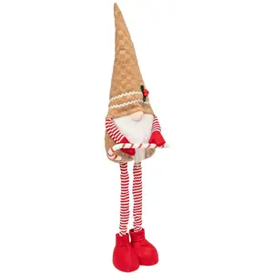 Déco de Noël Gnome Pain d'épice téléscopique H maxi 95 cm pas cher
