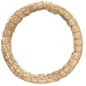 Couronne de Noël en Paille D 33 cm - Feeric Christmas pas cher