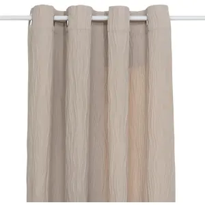 3S. x Home Rideau plissé Maely lin 135x260cm pas cher