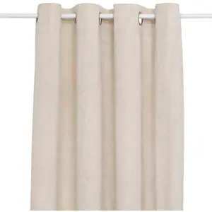 3S. x Home Rideau occultant effet velours Fujo lin 135x260cm pas cher