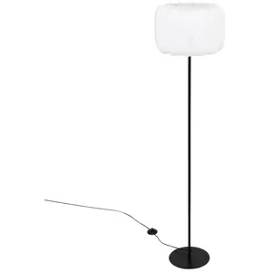 Comparateur de prix : Atmosphera Créateur D'intérieur - Lampadaire Tobie coton noir & blanc H150cm