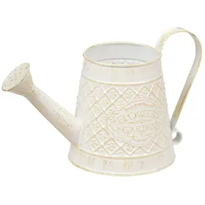 Comparateur de prix : Arrosoir "Tino" blanc 27x16cm - Atmosphera createur d'interieur - Blanc