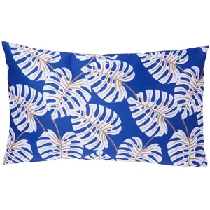 Comparateur de prix : Housse de coussin d extérieur Falla bleu indigo 30x50cm Atmosphera Créateur D'intérieur